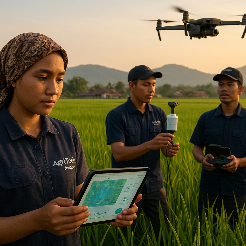 Komunitas Petani Muda di Jember Kembangkan Pertanian Presisi dengan Sensor IoT dan Drone