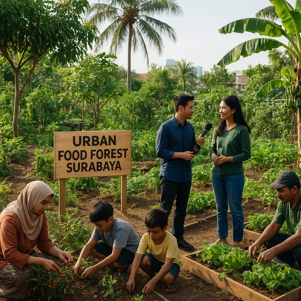 Inisiatif 'Urban Food Forest' di Surabaya: Transformasi Lahan Tidur Jadi Sumber Pangan Komunal