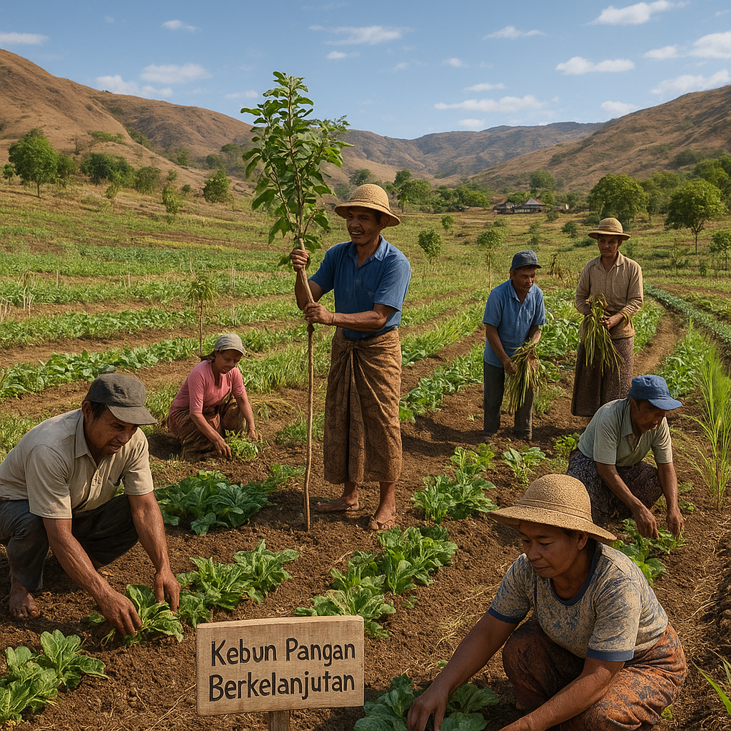 Kisah Sukses Komunitas di NTT Ubah Lahan Kritis Jadi Kebun Pangan Berkelanjutan