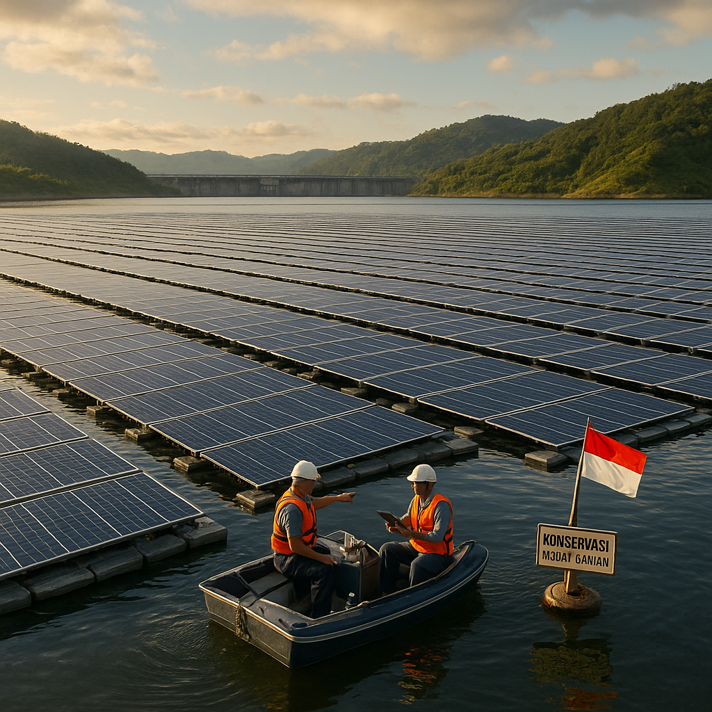 PLTS Terapung di Waduk Cirata: Inovasi Gabungkan Energi Terbarukan dengan Konservasi Lahan