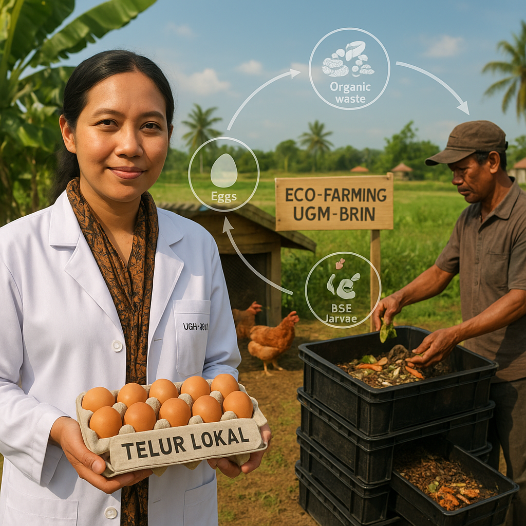 Eco-Farming UGM-BRIN: Integrasi Ayam Petelur dan Maggot BSF untuk Sistem Zero Waste