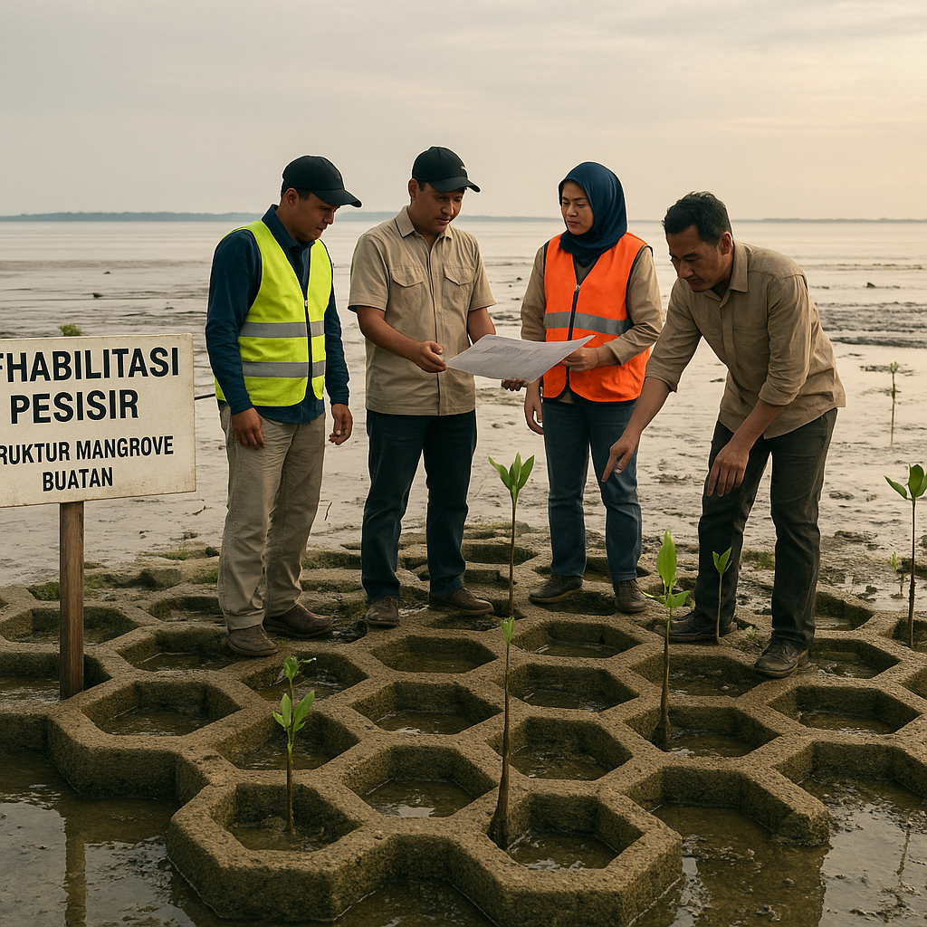 Arsitektur Mangrove Buatan dari Beton Ramah Lingkungan untuk Rehabilitasi Pesisir