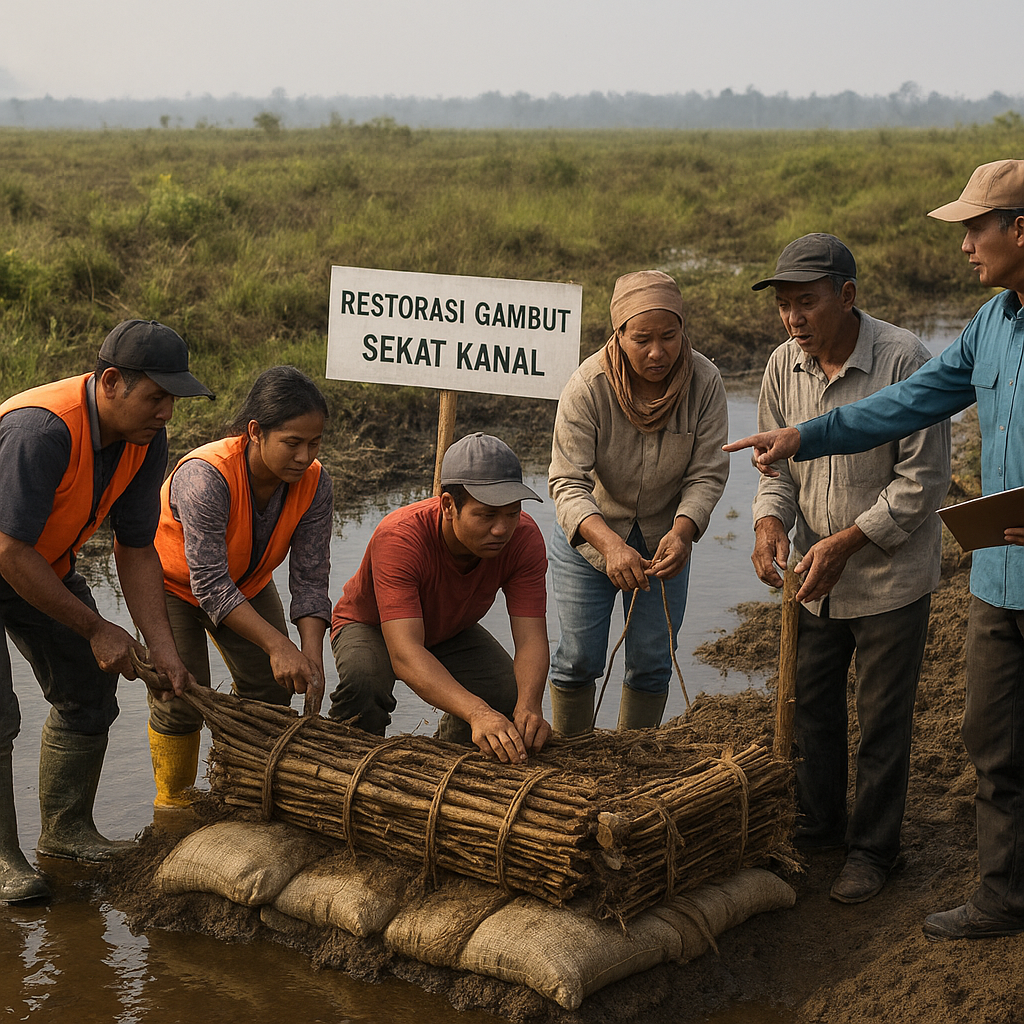 Restorasi Gambut dengan Teknologi Canal Blocking: Solusi Cegah Kebakaran dan Turunkan Emisi