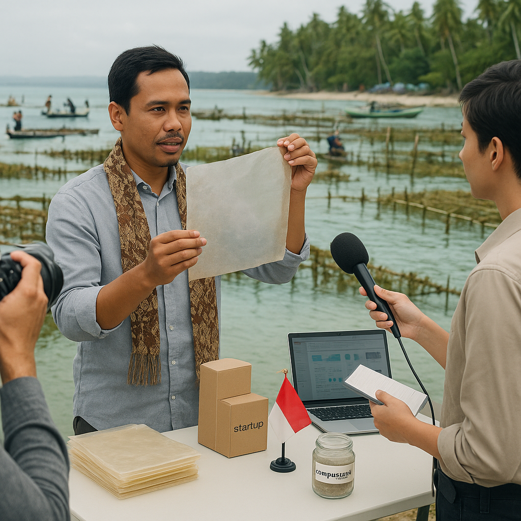 Pengembangan Bioplastik dari Rumput Laut oleh Startup Indonesia Kurangi Sampah Plastik