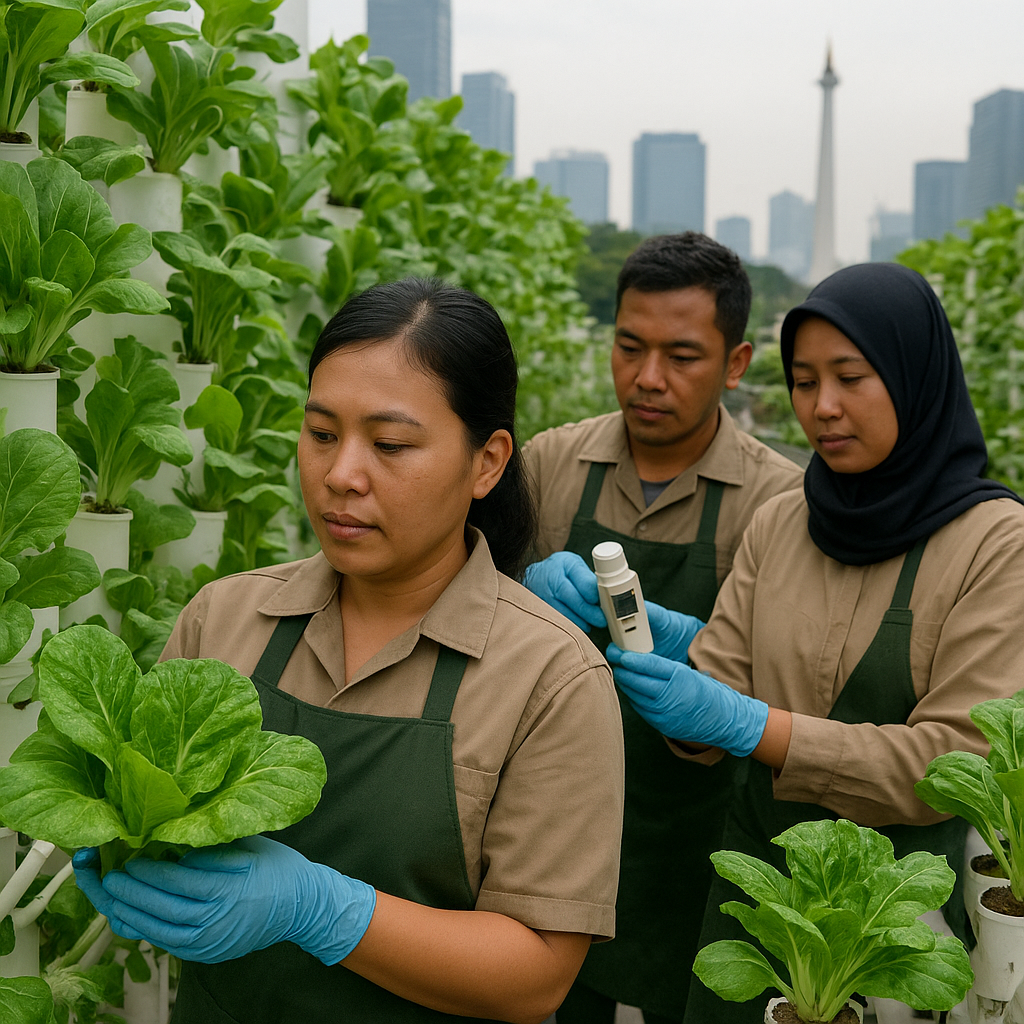 Teknologi Hidroponik Vertikal di Perkotaan Tingkatkan Akses Sayur Segar dan Kurangi Jejak Karbon