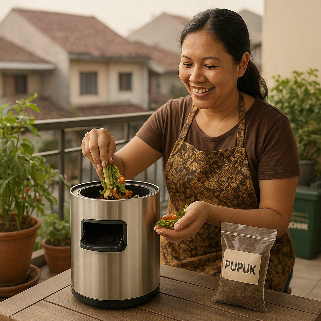 Komposter Inovatif: Solusi Pengelolaan Limbah Organik menjadi Pupuk di Tingkat Rumah Tangga