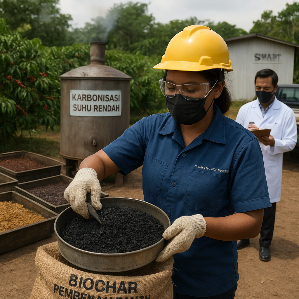 Inisiatif Biji Kopi Sisa Karbonisasi dari Ampas Kopi oleh PT Sinar Mas Agro Resources and Technology