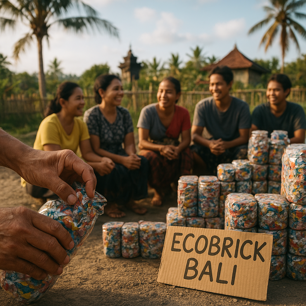 Inovasi 'Ecobrick' dari Sampah Plastik Jadi Material Bangunan Ramah Lingkungan di Bali