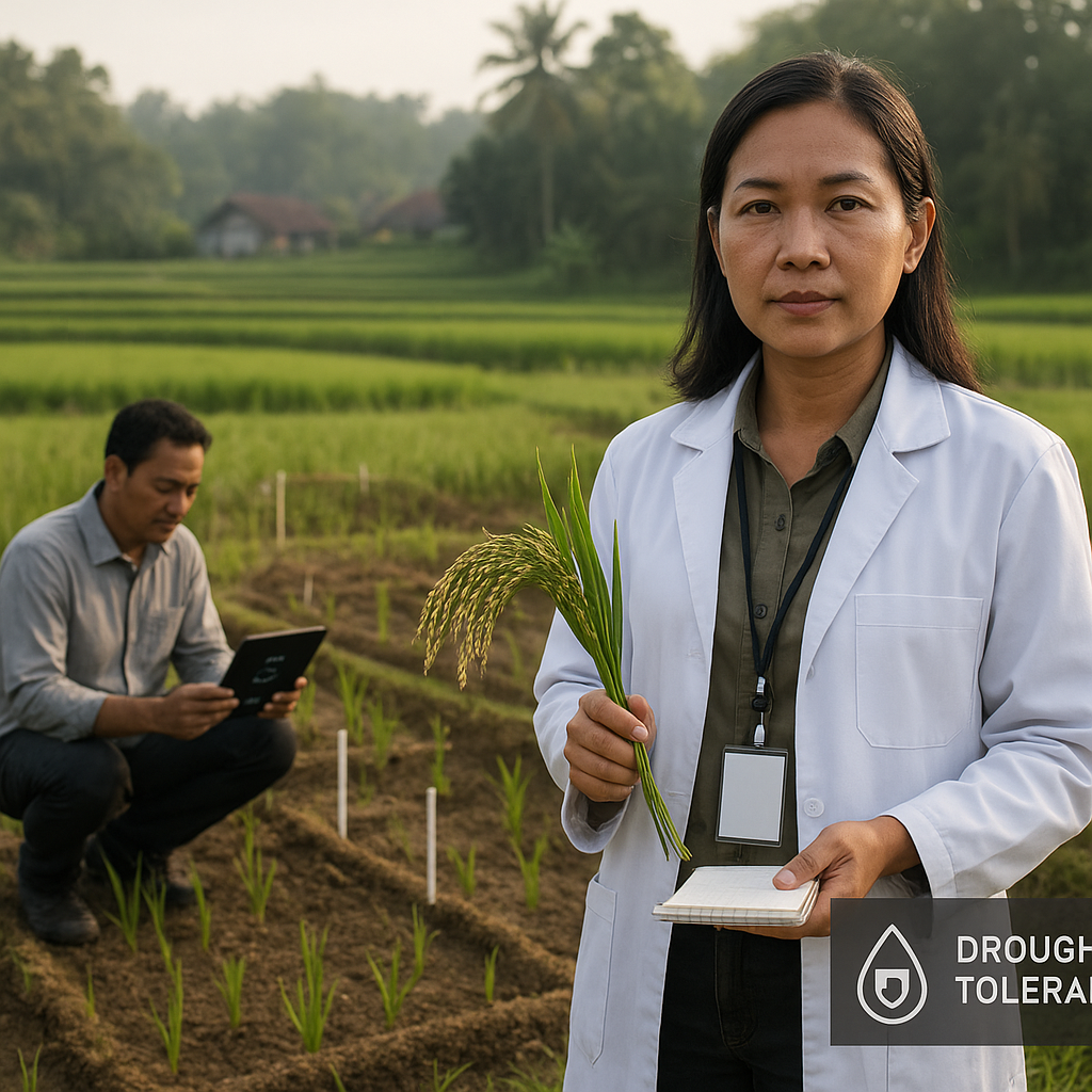 Peneliti BRIN Kembangkan Padi Tahan Kekeringan dan Rendah Emisi Metana dengan Teknik CRISPR