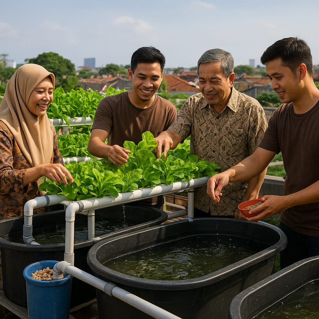 Aquaponik Skala Komunitas: Integrasi Budidaya Ikan dan Tanaman untuk Ketahanan Pangan Urban