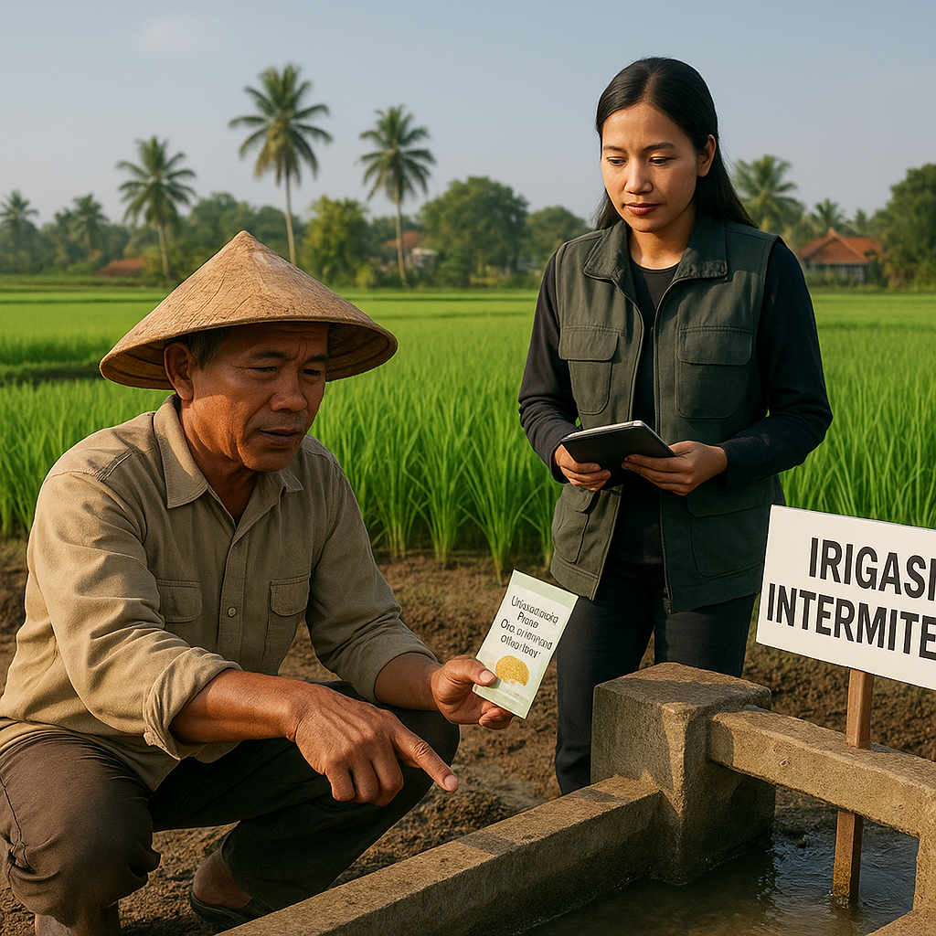Strategi Adaptasi Pertanian: Teknologi Irigasi Intermiten dan Padi Beremisi Rendah