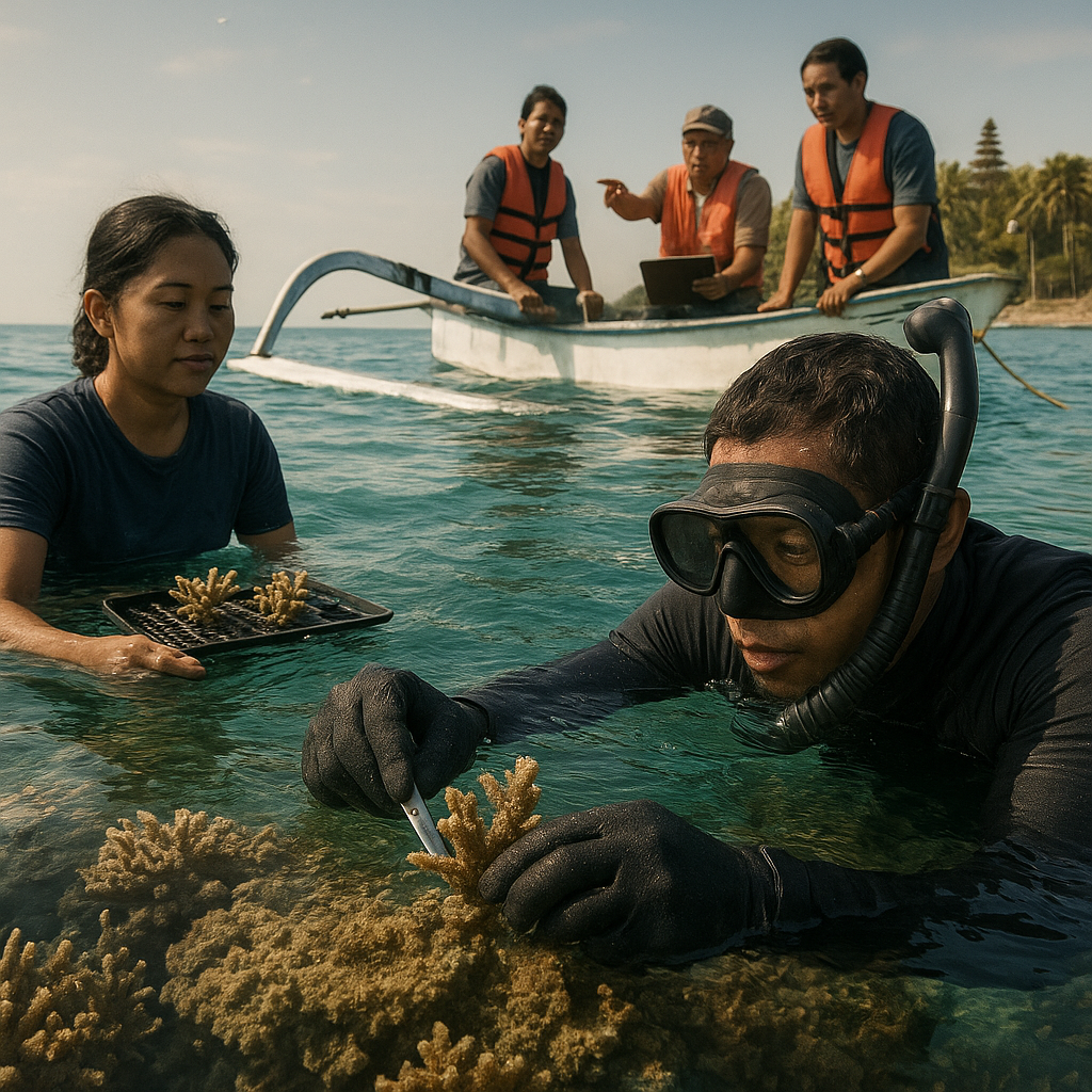 Menanam Ulang Tanaman Laut Bersama Warga