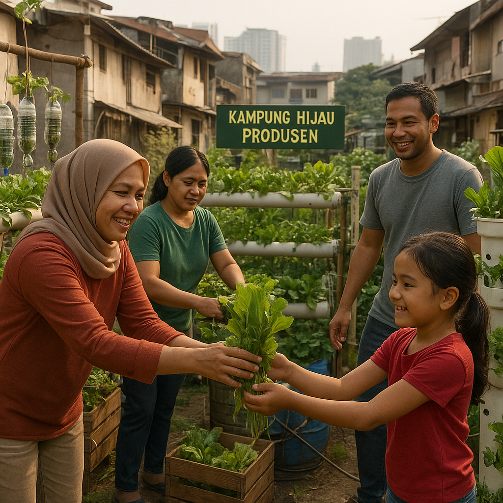 Kampung Hijau Produsen Pangan di Lahan Sempit Perkotaan