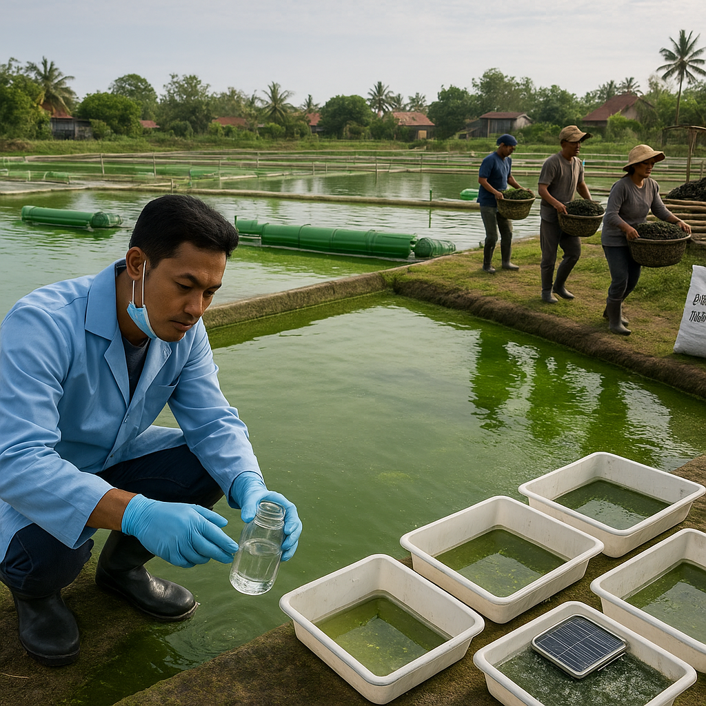 Pemanfaatan Alga untuk Bioremediasi Limbah Tambak dan Pakan Alternatif