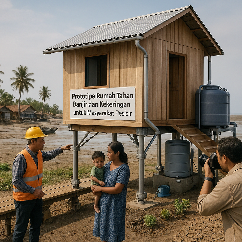Prototipe Rumah Tahan Banjir dan Kekeringan untuk Masyarakat Pesisir
