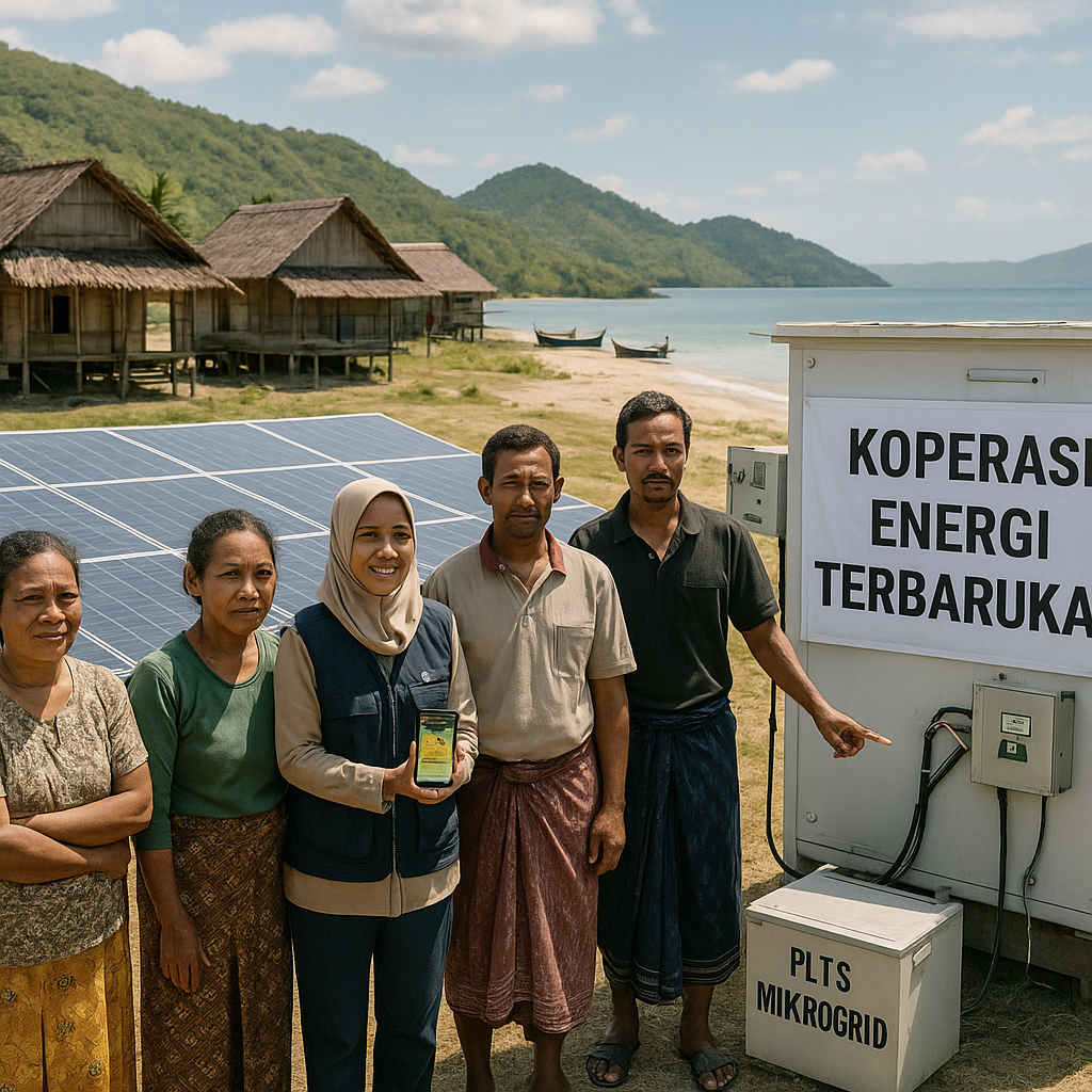 Koperasi Energi Terbarukan Berbasis Komunitas di Pulau Terpencil
