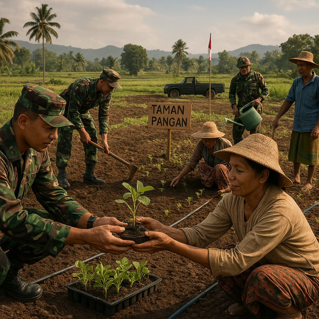 TNI AD Kembangkan Program Taman Pangan di Lahan Tidur untuk Ketahanan Nasional