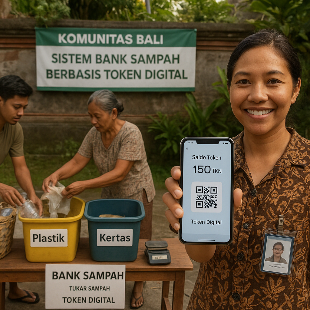 Komunitas di Bali Kembangkan Sistem Bank Sampah Berbasis Token Digital