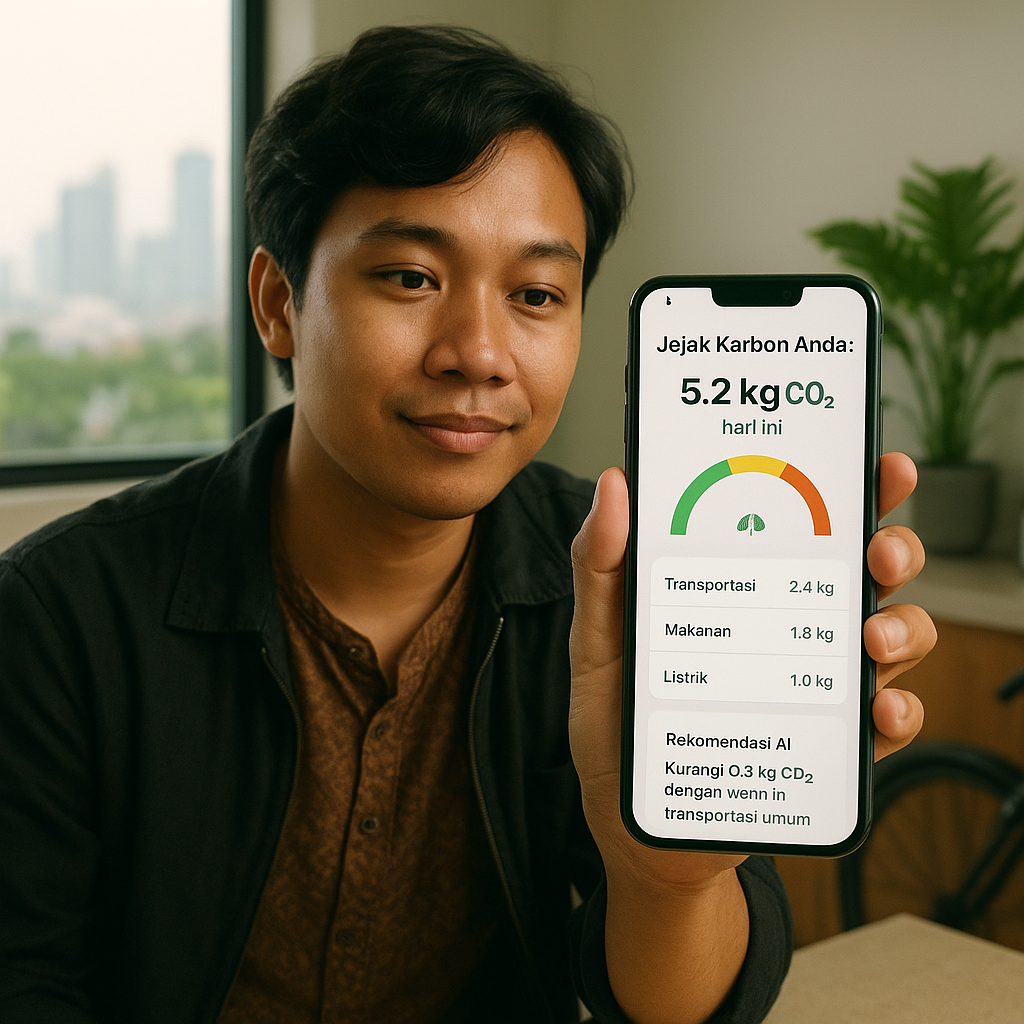 Startup Lokal Rilis Aplikasi Pantau Jejak Karbon Individu Berbasis AI