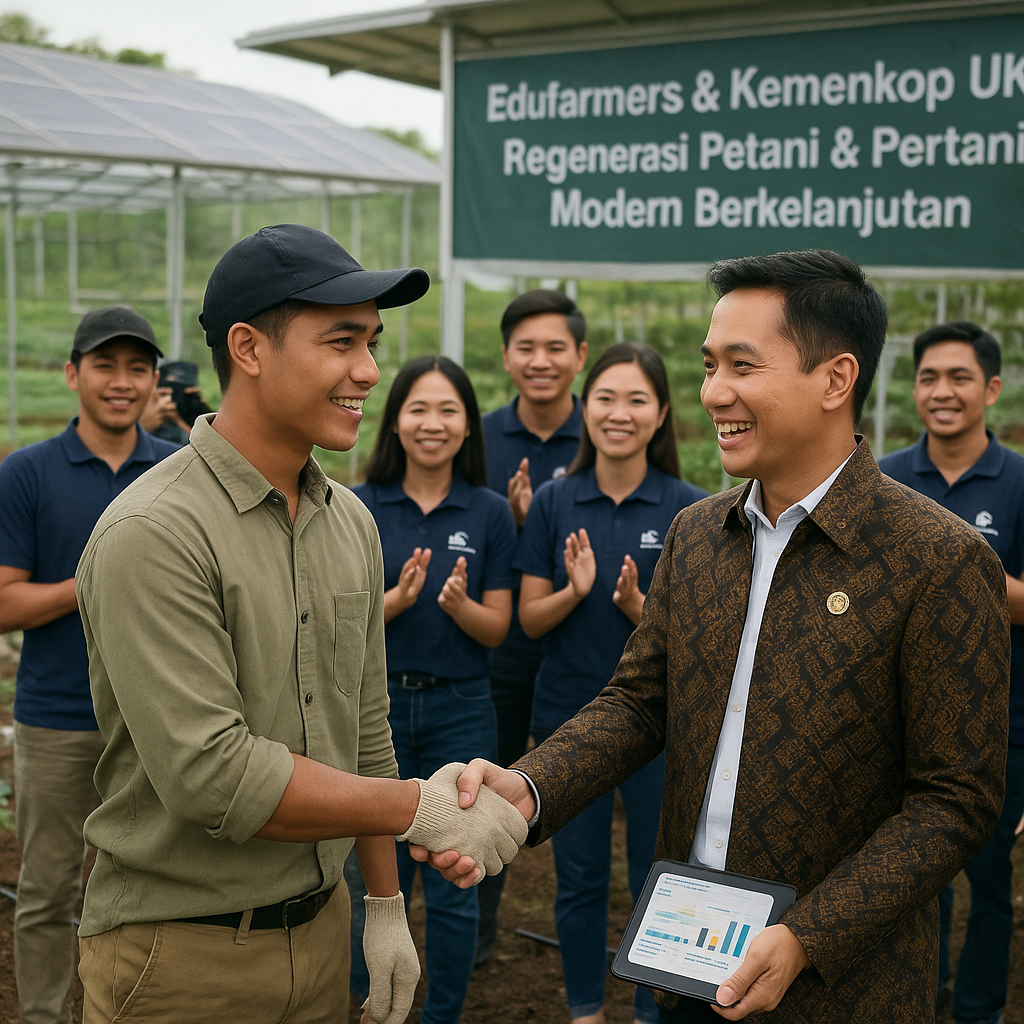 Edufarmers dan Kemenkop UKM Gandeng Petani Muda Wujudkan Pertanian Modern Berkelanjutan