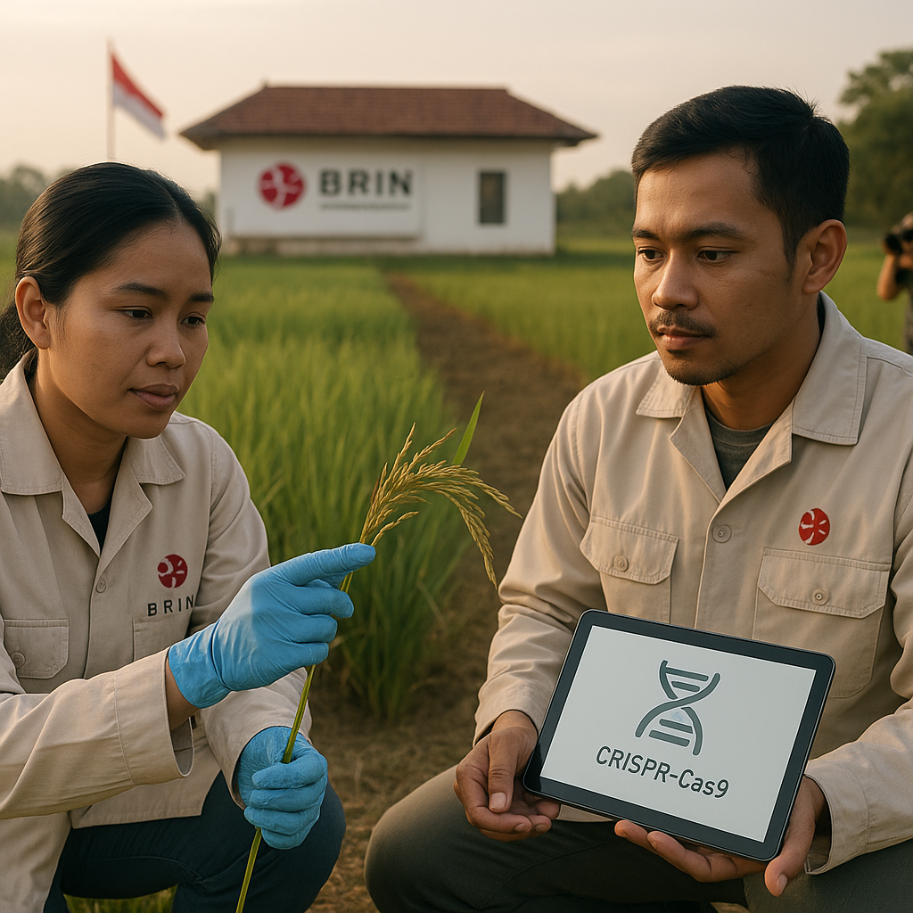 Peneliti BRIN Kembangkan Padi Tahan Kekeringan dengan Teknologi CRISPR