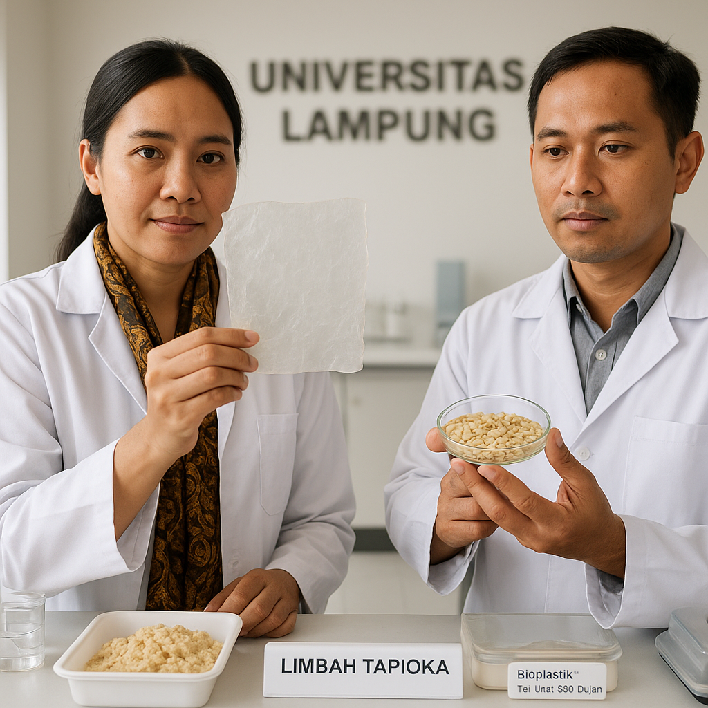 Inovasi Bioplastik dari Limbah Tapioka di Lampung Kurangi Sampah Plastik
