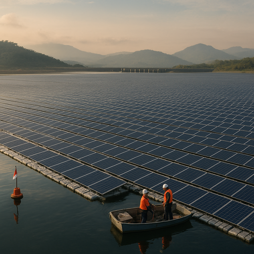 Inovasi Panel Surya Apung di Waduk Cirata Jadi Terbesar di Asia Tenggara