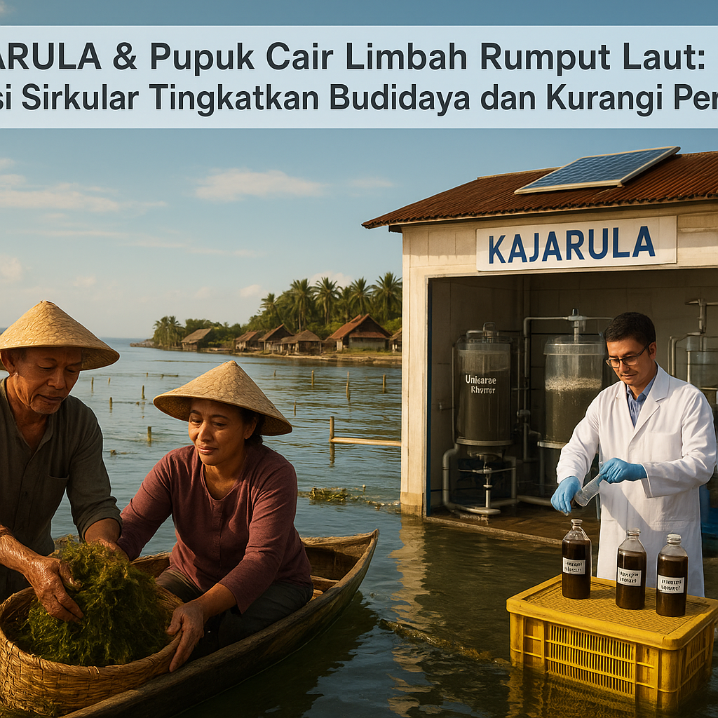 KAJARULA & Pupuk Cair Limbah Rumput Laut: Solusi Sirkular Tingkatkan Budidaya dan Kurangi Pencemaran