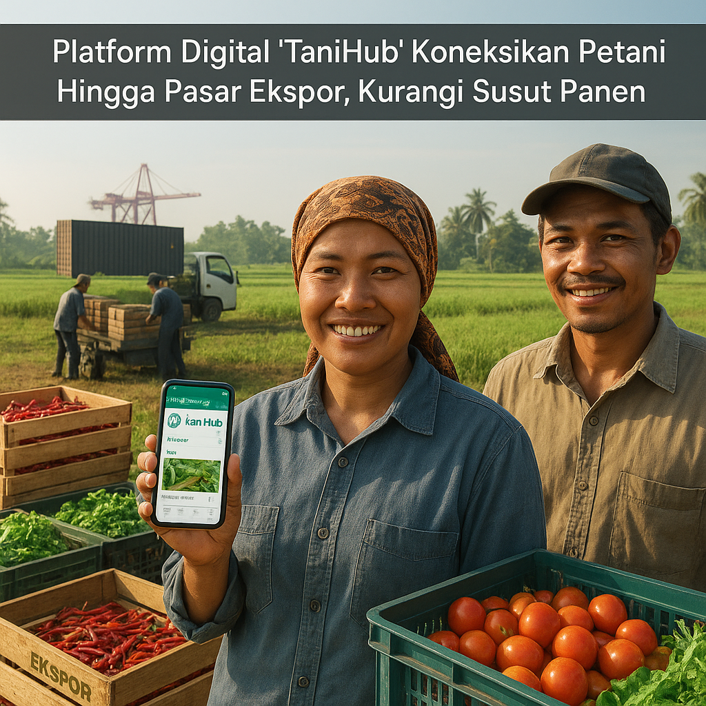 Platform Digital 'TaniHub' Koneksikan Petani Hingga Pasar Ekspor, Kurangi Susut Panen