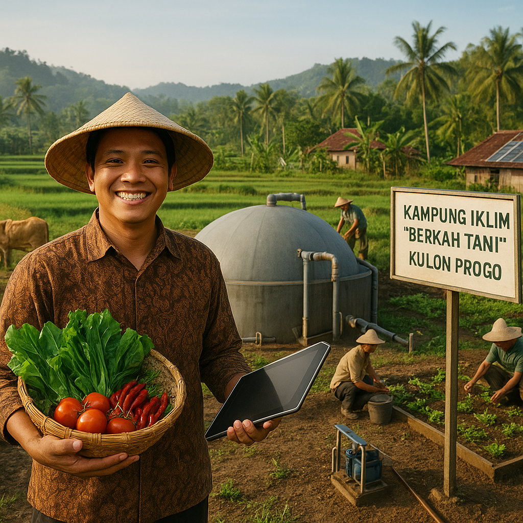 Kampung Iklim 'Berkah Tani' di Kulon Progo: Integrasi Biogas, Pertanian Organik, dan Energi Bersih