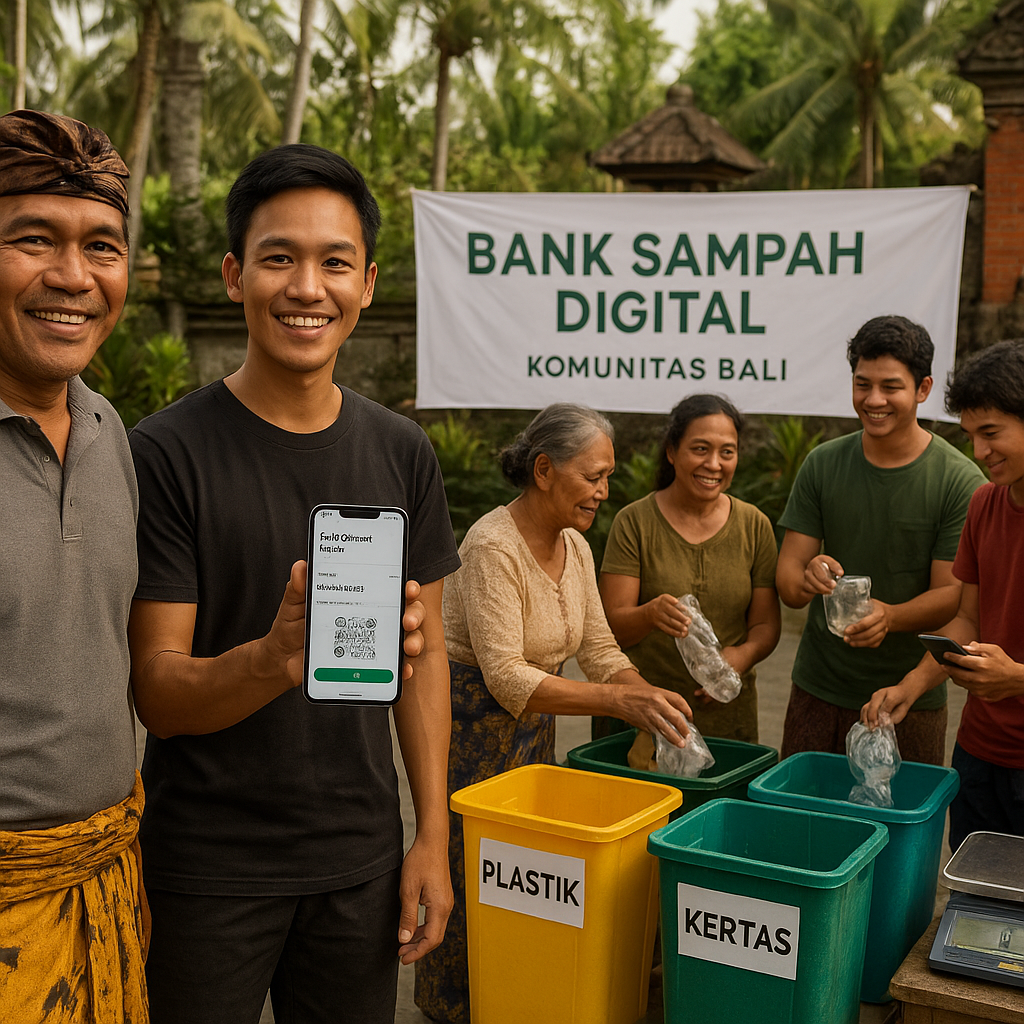 Komunitas di Bali Sukses Terapkan Sistem Bank Sampah Digital untuk Tingkatkan Daur Ulang
