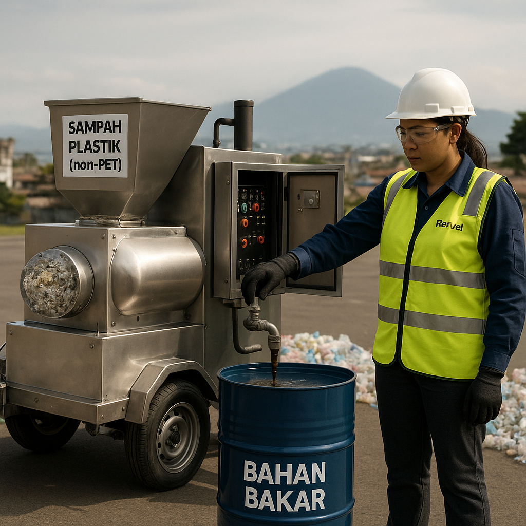 Startup Bandung Ubah Sampah Plastik Jadi Bahan Bakar dengan Teknologi Pirolisis Skala Kecil