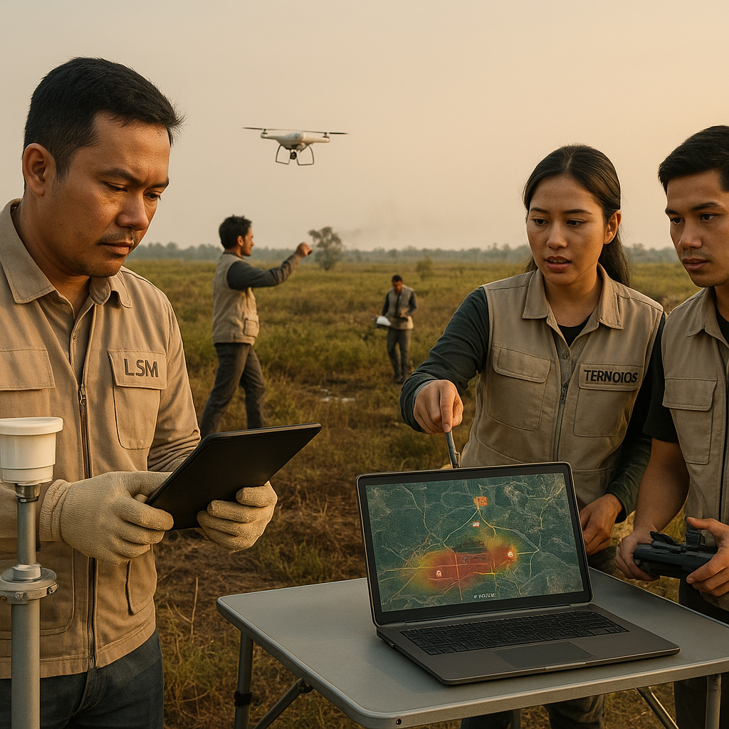 Konsorsium LSM dan Perusahaan Rintis Sistem Peringatan Dini Kebakaran Gambut Berbasis AI di Kalimantan