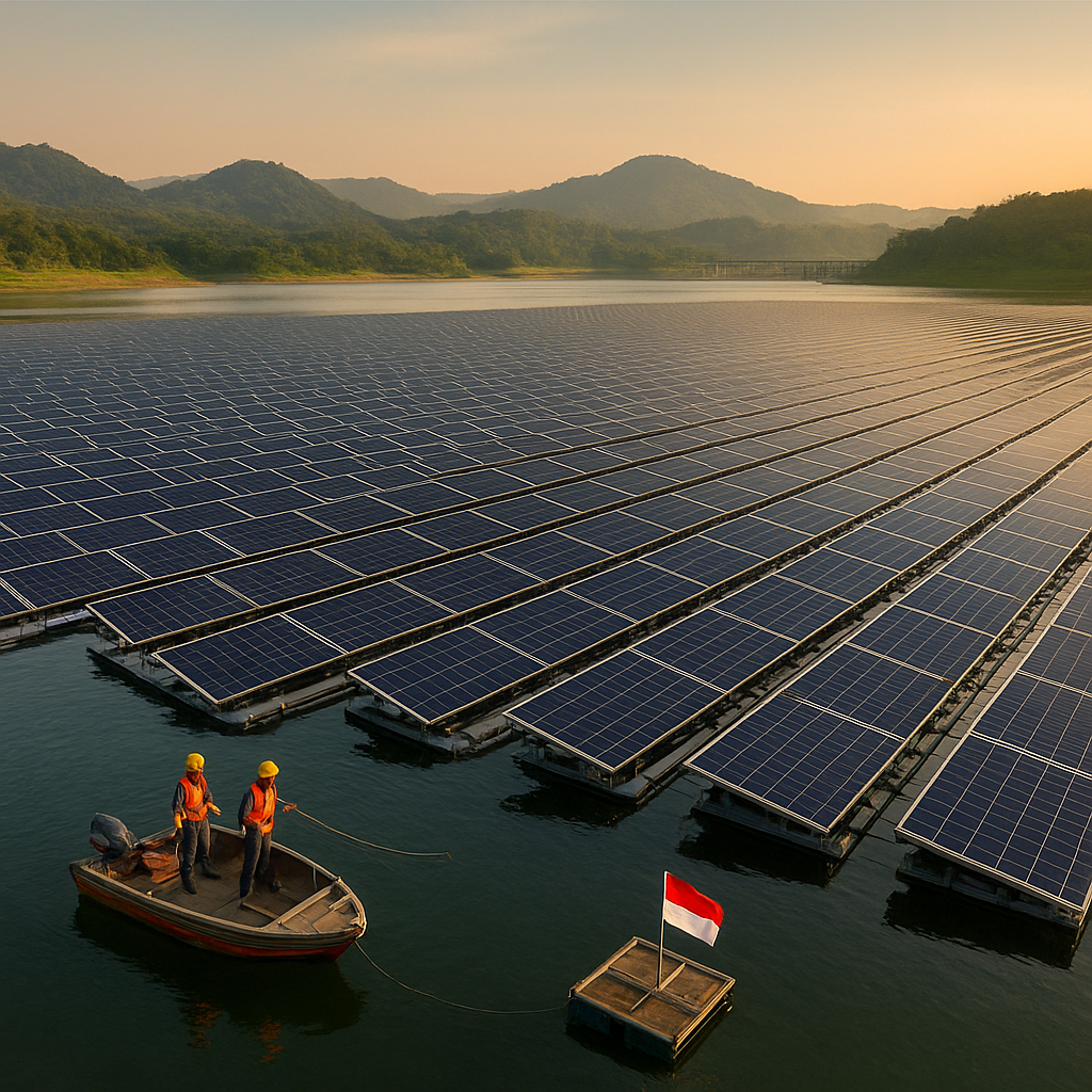 PLTS Terapung di Waduk Cirata Jadi yang Terbesar di Asia Tenggara