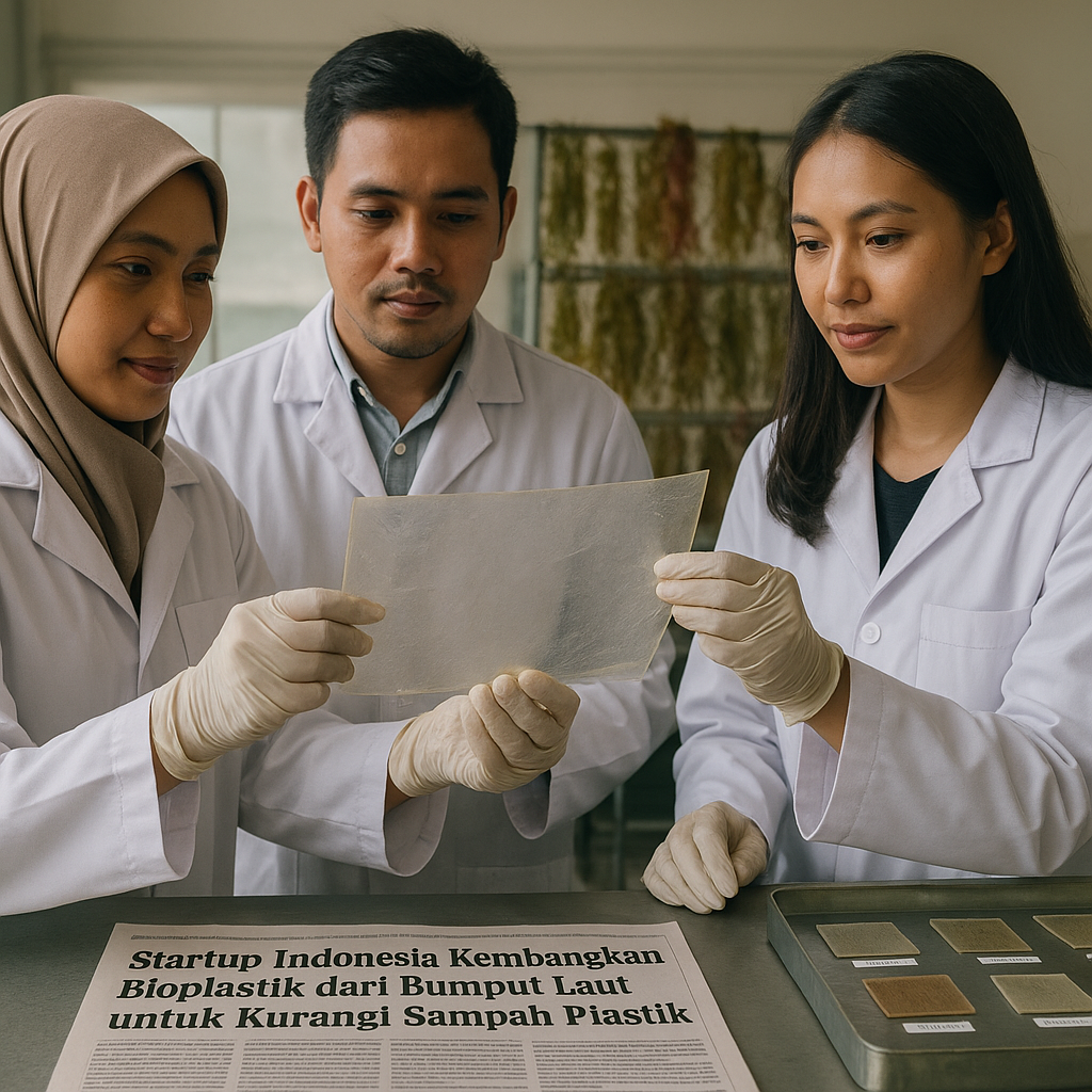 Startup Indonesia Kembangkan Bioplastik dari Rumput Laut untuk Kurangi Sampah Plastik