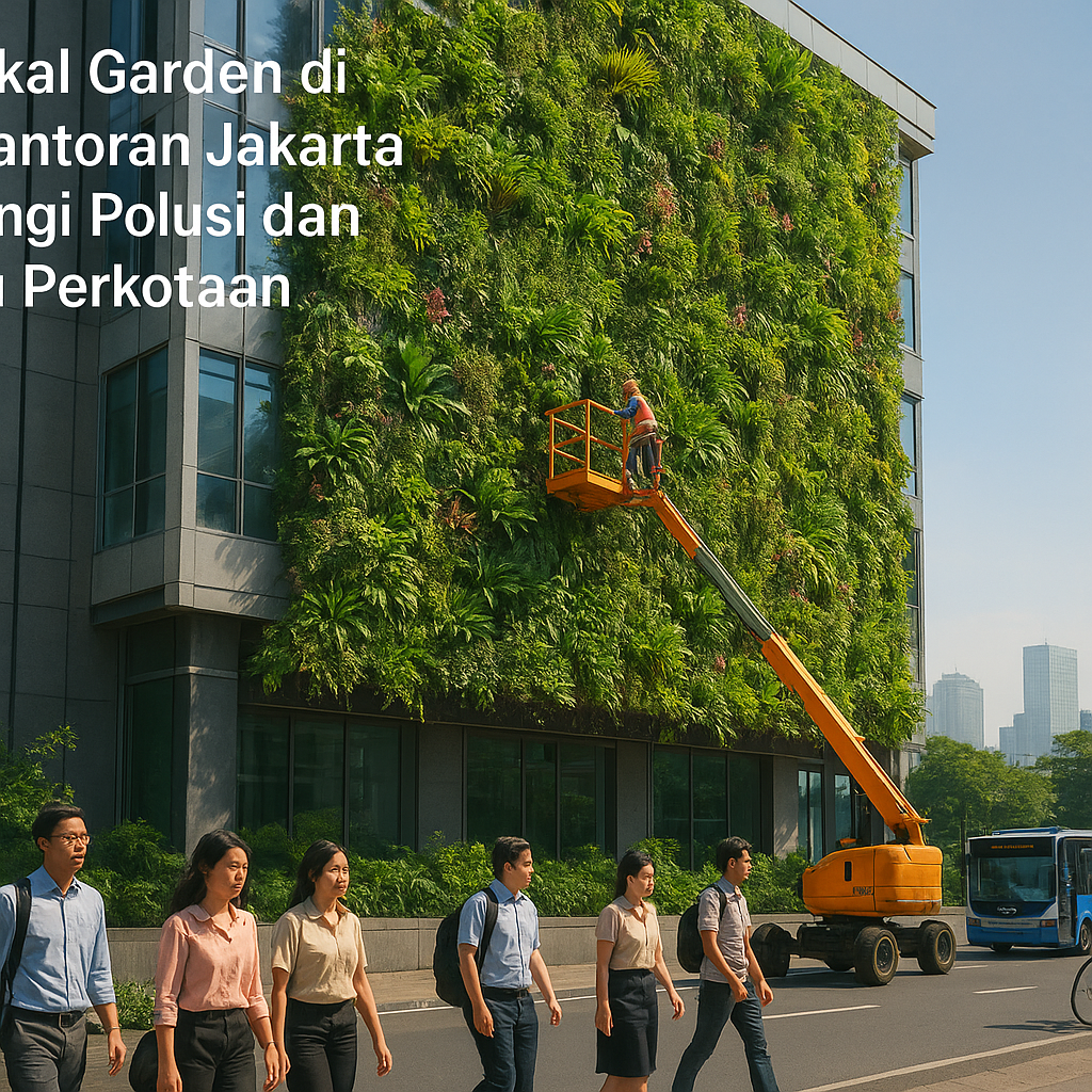 Vertikal Garden di Perkantoran Jakartaa Kurangi Polusi dan Suhu Perkotaan