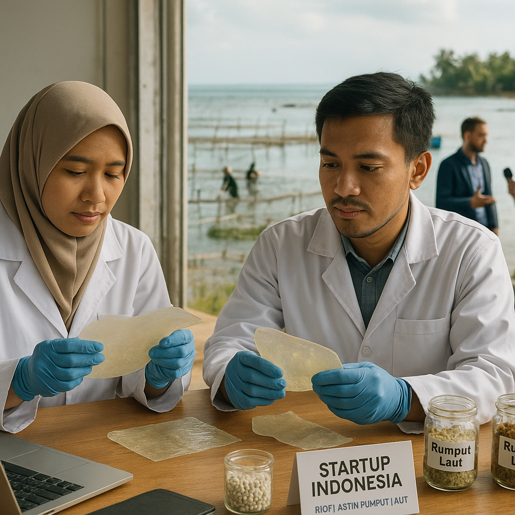 Inovasi Bioplastik dari Rumput Laut oleh Startup Indonesia, Kurangi Ketergantungan Plastik Fosil
