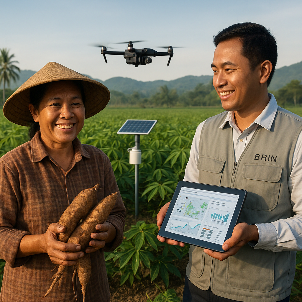 Lampung dan BRIN Bidik Revolusi Singkong dengan Penerapan Smart Farming
