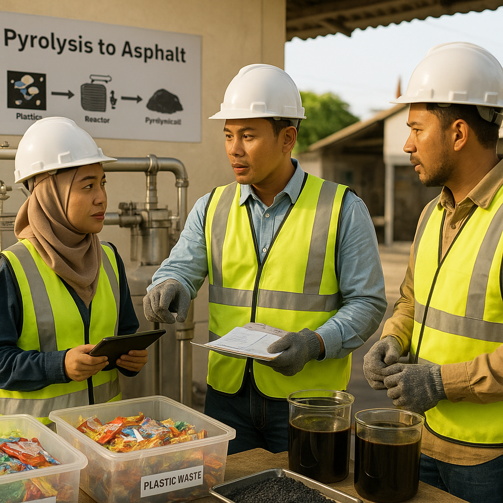 Startup Indonesia Rintis Teknologi Pengolahan Sampah Plastik Menjadi Bahan Baku Aspal