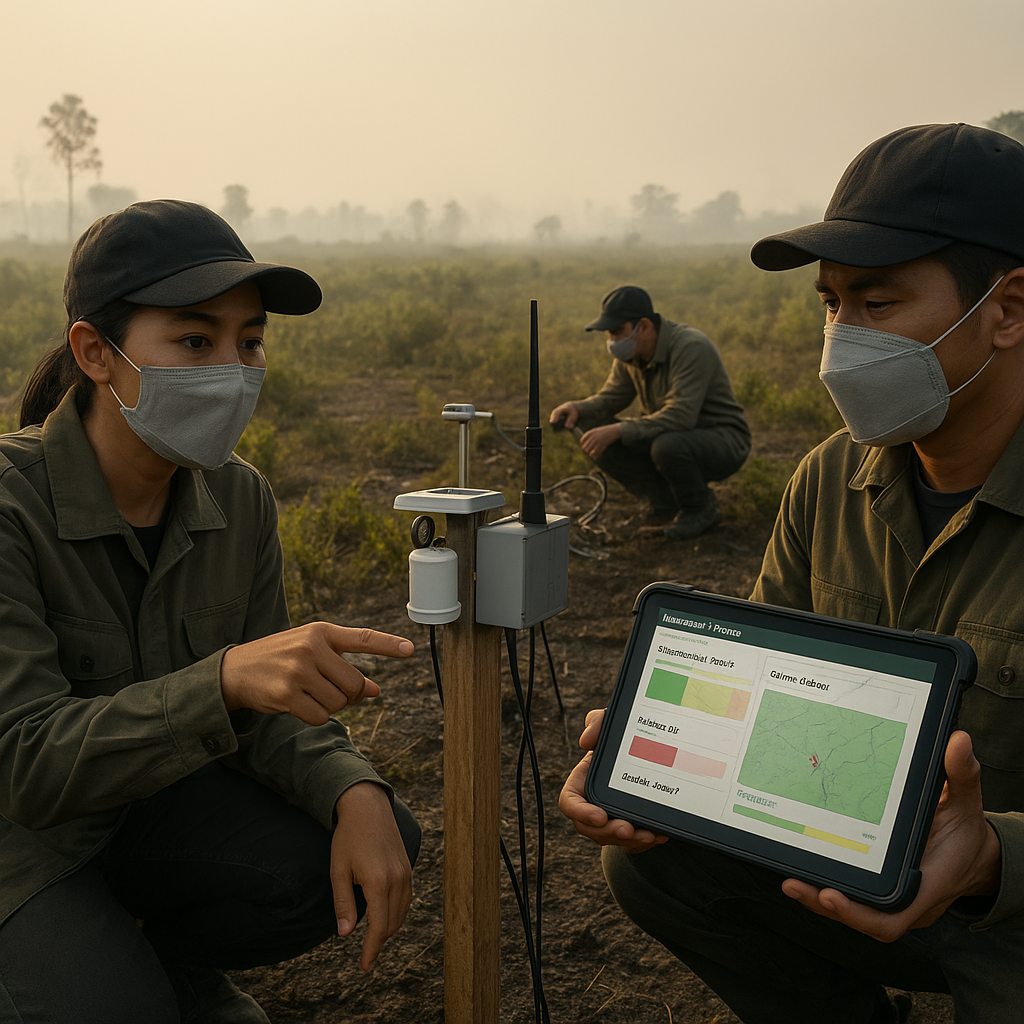 Startup Rakit Sistem IoT untuk Deteksi Dini Kebakaran Gambut di Sumatera