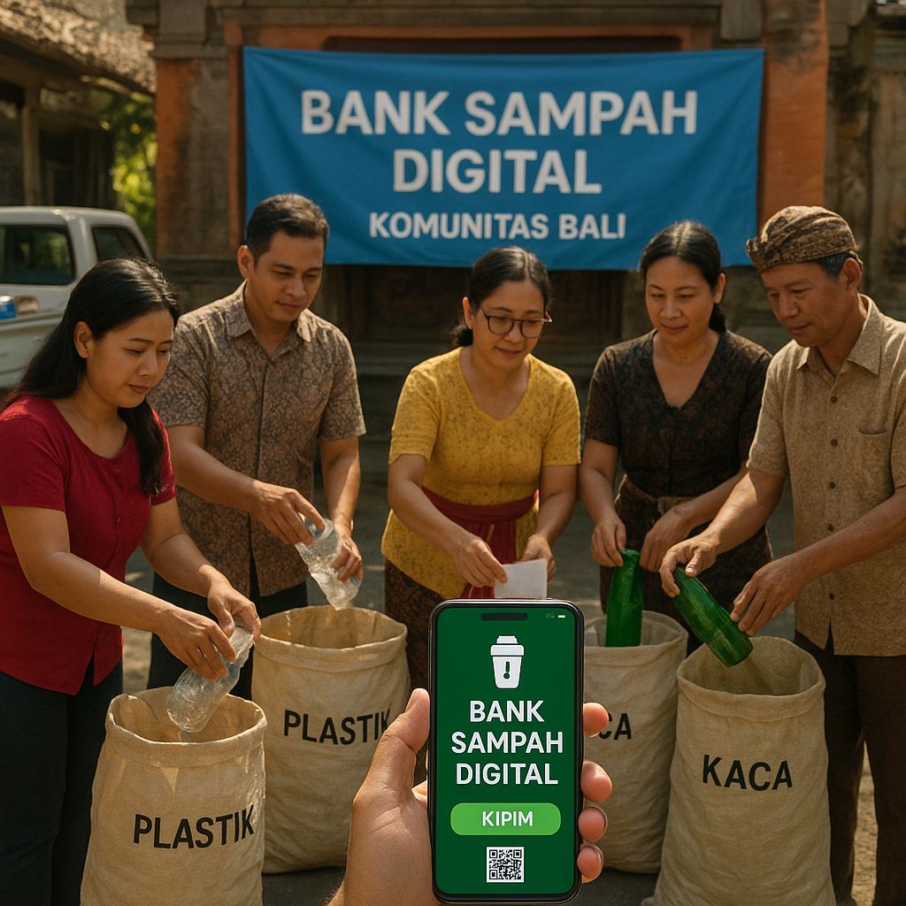 Komunitas di Bali Inisiasi Bank Sampah Digital untuk Tingkatkan Daur Ulang