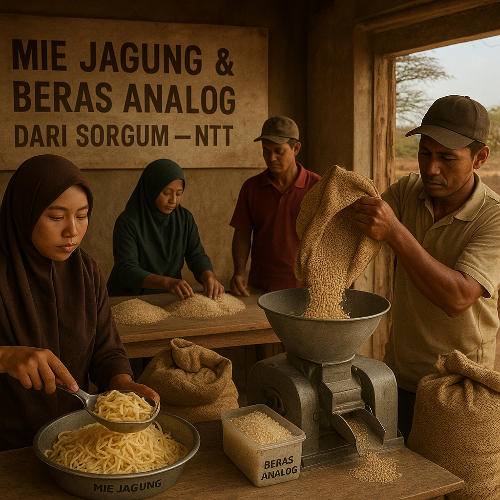 Produksi 'Mie Jagung' dan 'Beras Analog' dari Sorgum di NTT Dukung Diversifikasi Pangan