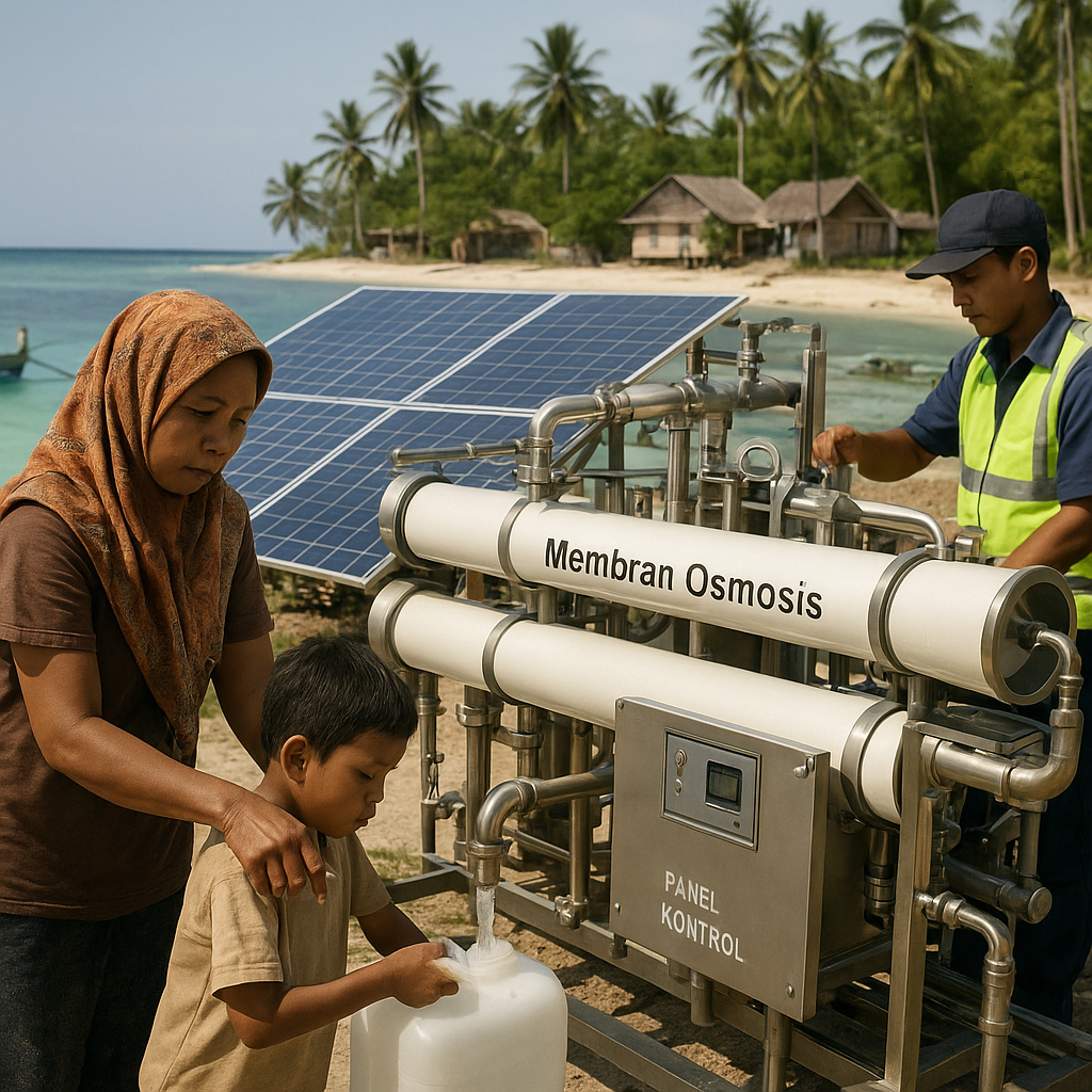 Teknologi Membran untuk Desalinasi Air Laut dengan Energi Matahari di Kepulauan Terpencil