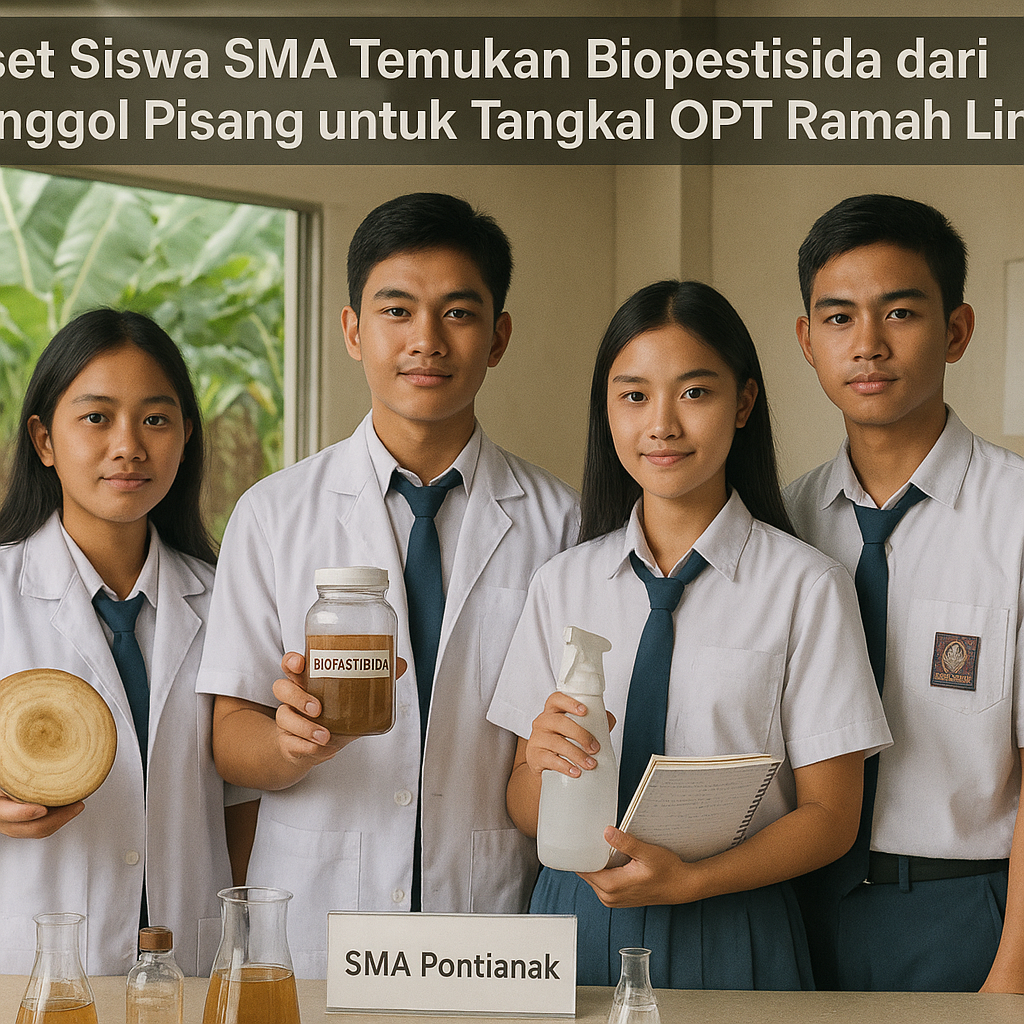 Riset Siswa SMA Temukan Biopestisida dari Bonggol Pisang untuk Tangkal OPT Ramah Lingkungan