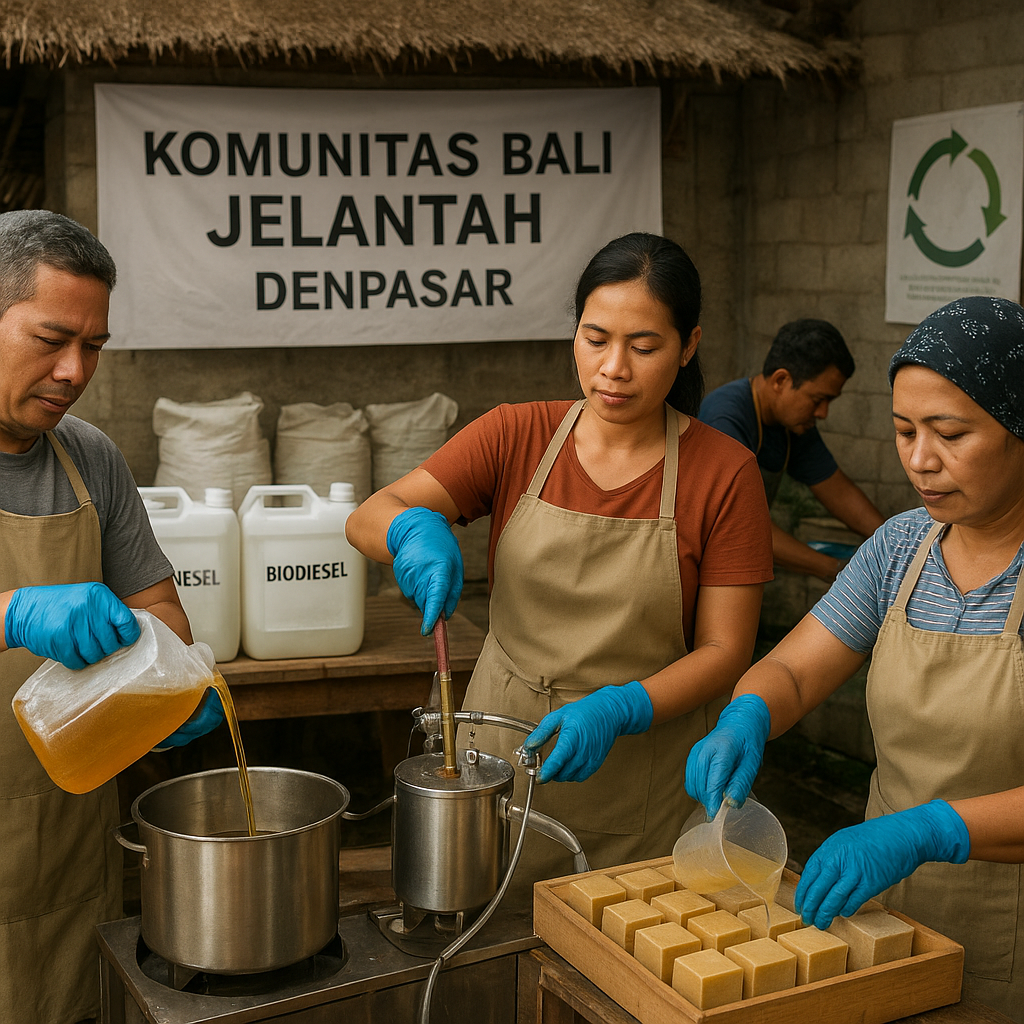 Komunitas di Bali Sulap Minyak Jelantah Jadi Biodiesel dan Sabun, Kurangi Pencemaran Air