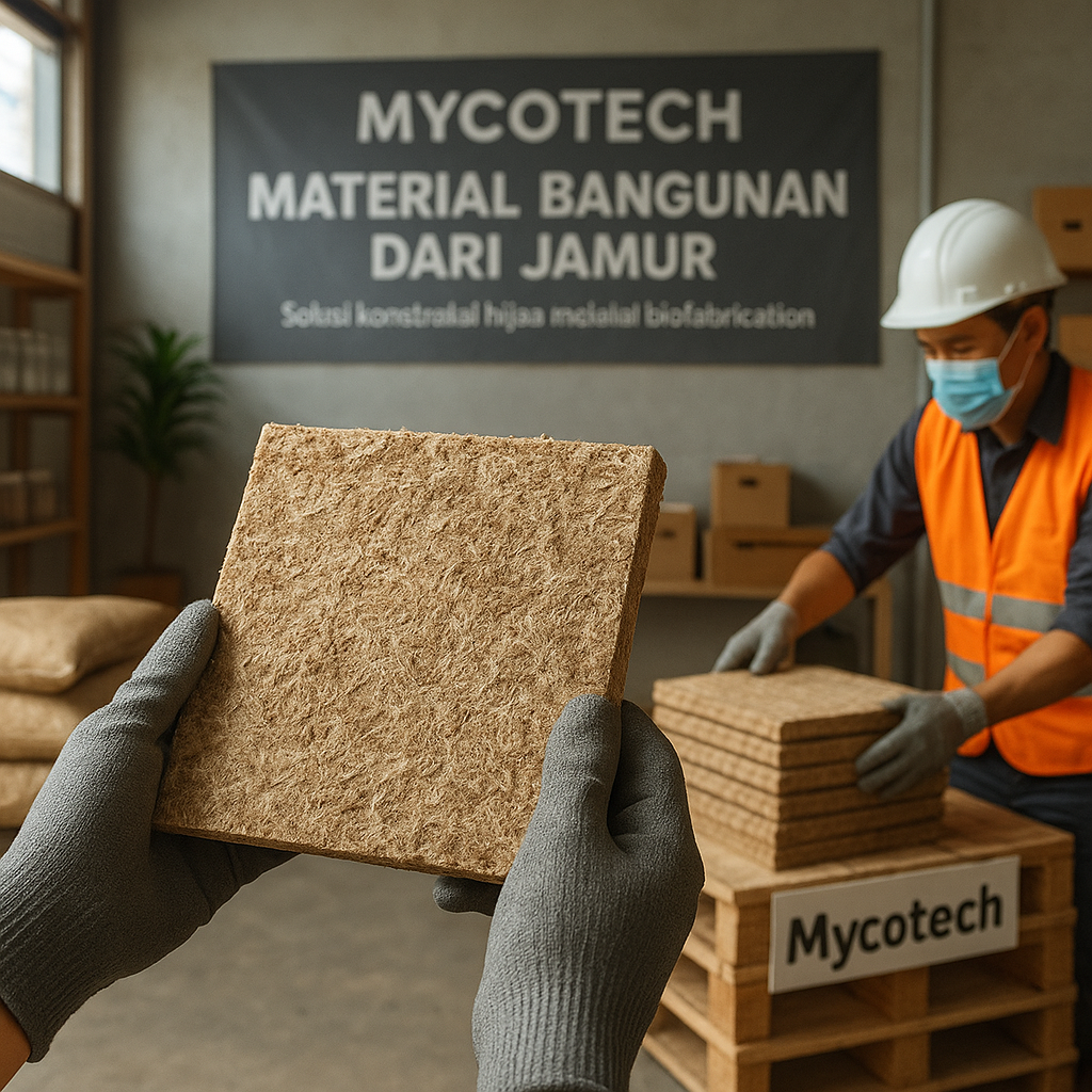 Mycotech: Material Bangunan dari Jamur Pengganti Styrofoam dan Kayu