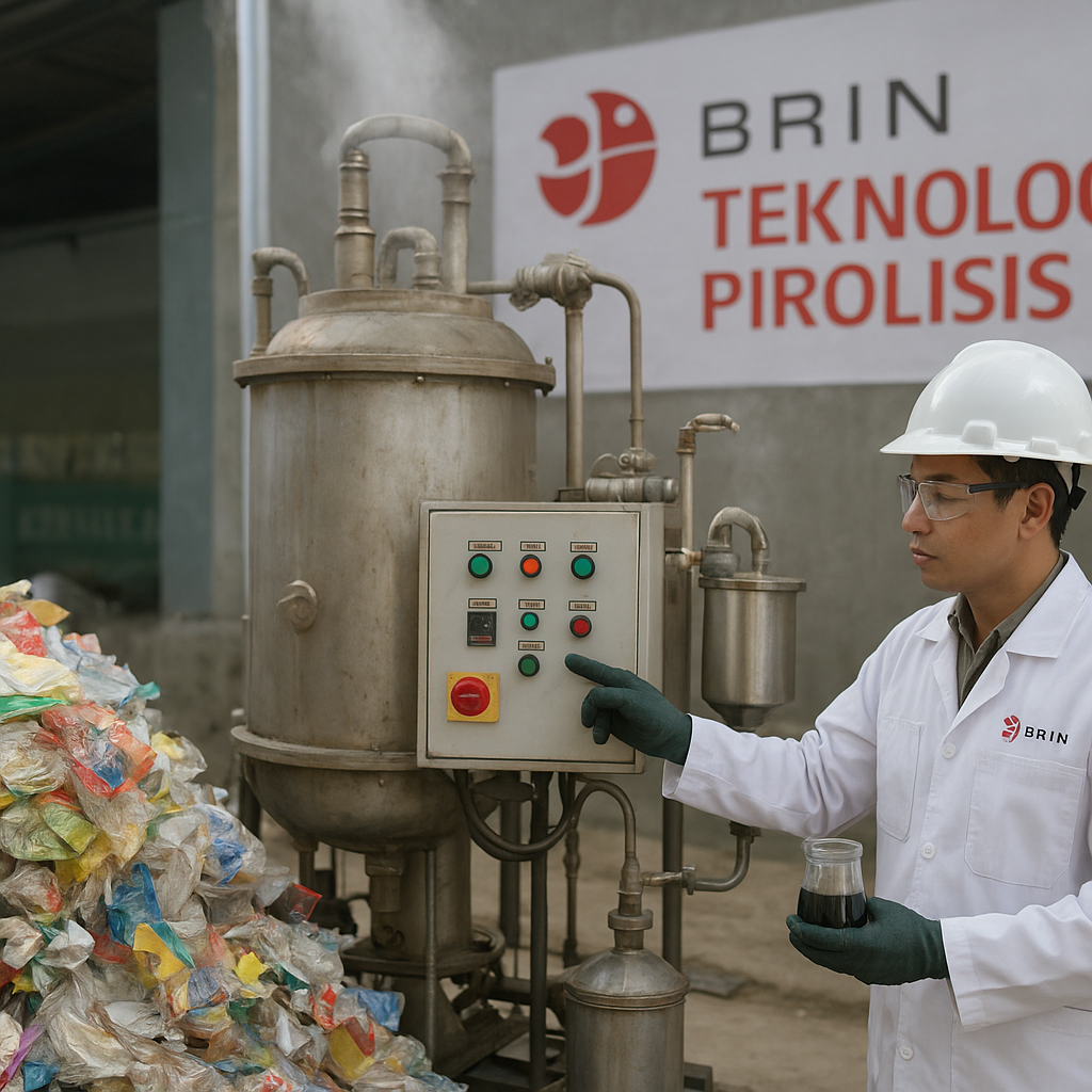 BRIN Dorong Teknologi Pirolisis untuk Ubah Sampah Plastik Rendah Jadi Bahan Bakar