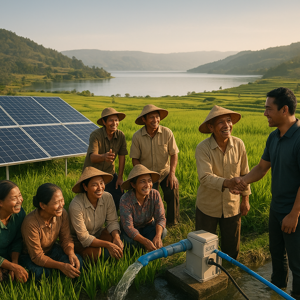 Pompa Air Tenaga Surya di Samosir Bebaskan 749 Petani dari Biaya Irigasi dan Tingkatkan Produksi