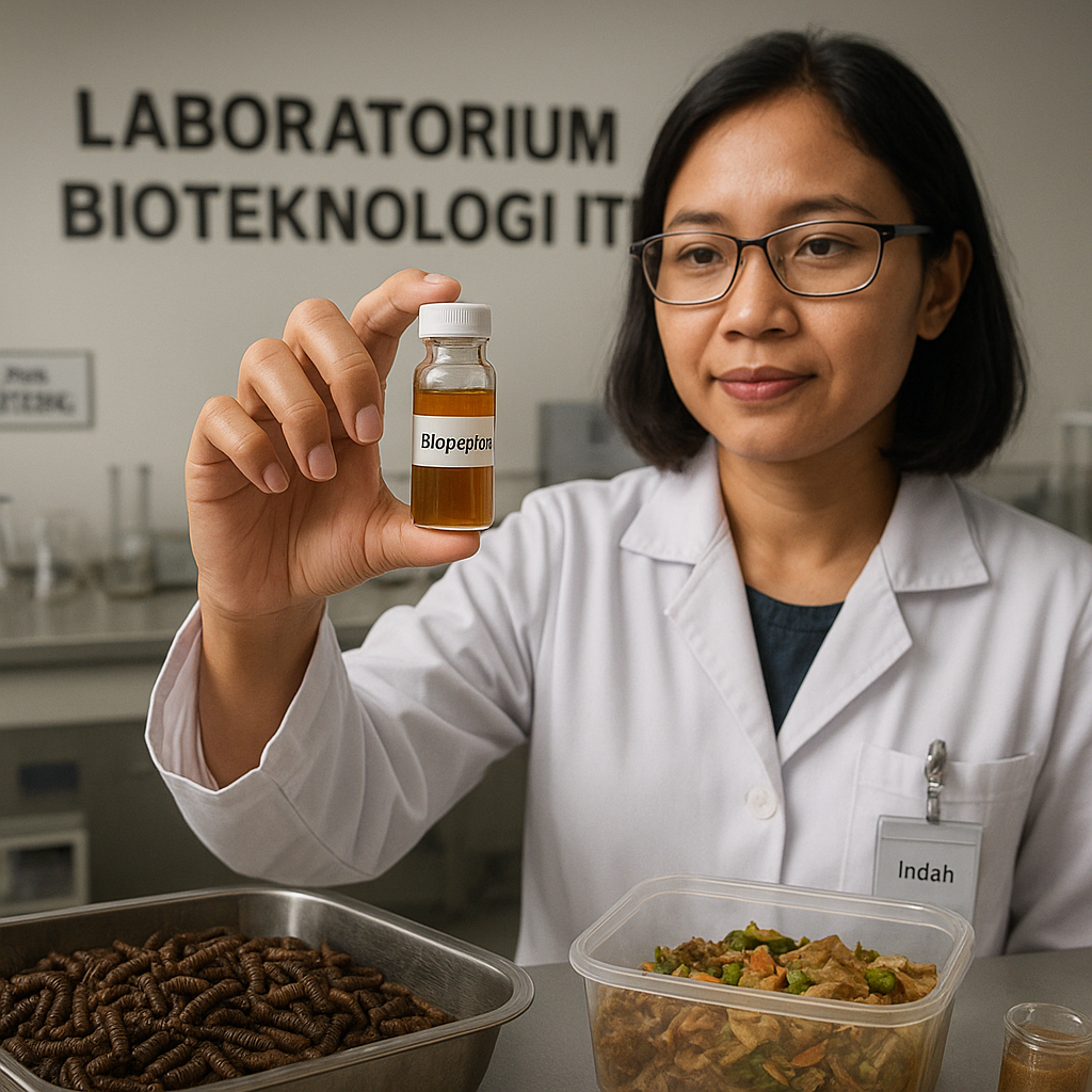 Biopepton dari Larva Black Soldier Fly ITB: Kurangi Impor dan Kelola Limbah Organik