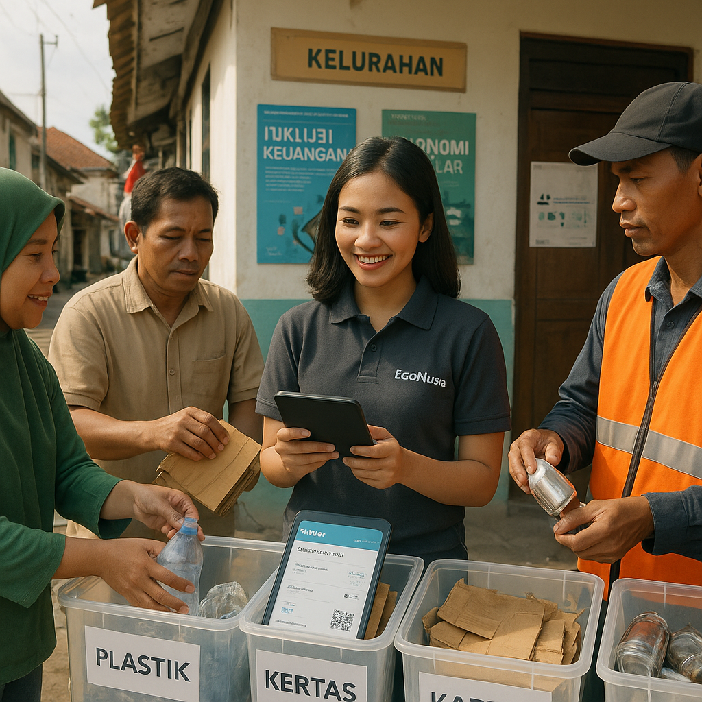 Bank Sampah Digital 'EcoNusa' Dorong Ekonomi Sirkular dan Inklusi Keuangan di Tingkat Kelurahan